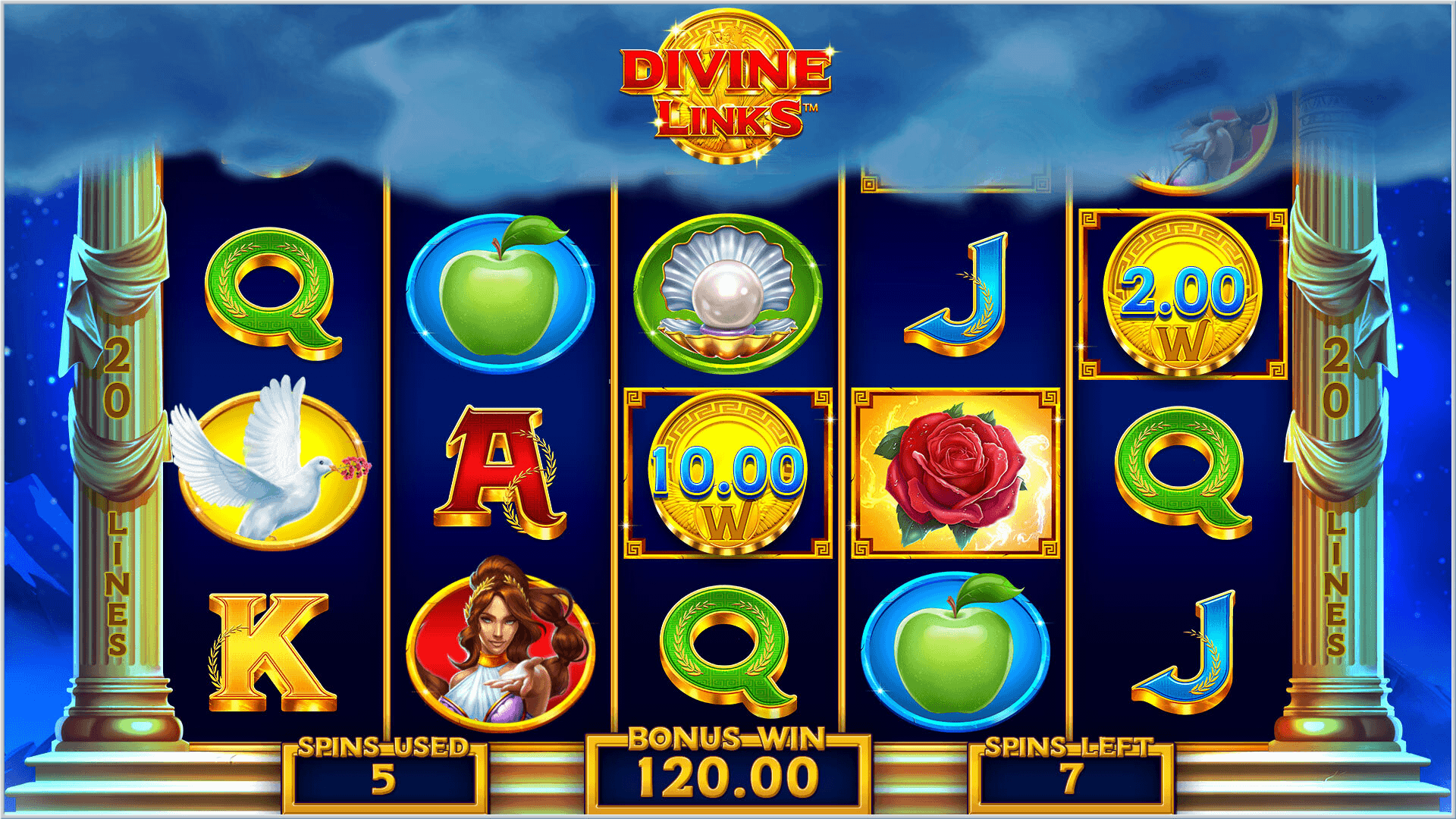 divine links slot game