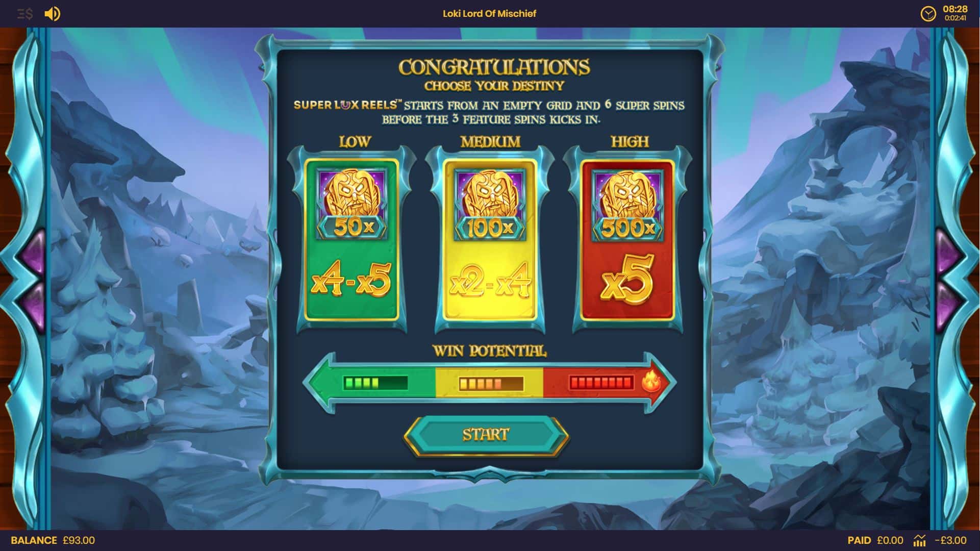 Loki Lord of Mischief slot game features