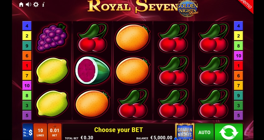 Royal Seven Golden Nights Slot Game