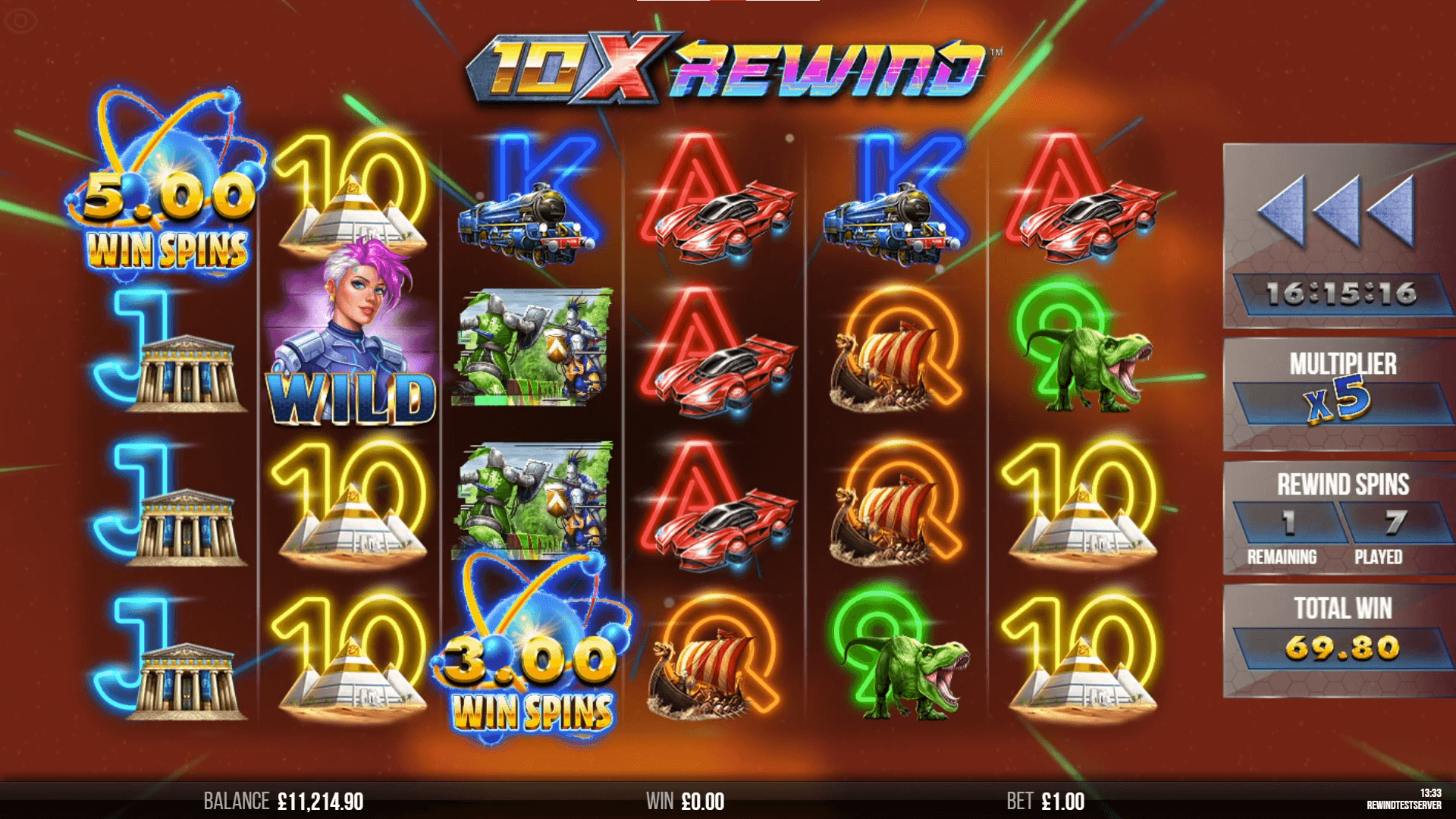 10x Rewind slot game - 4ThePlayer