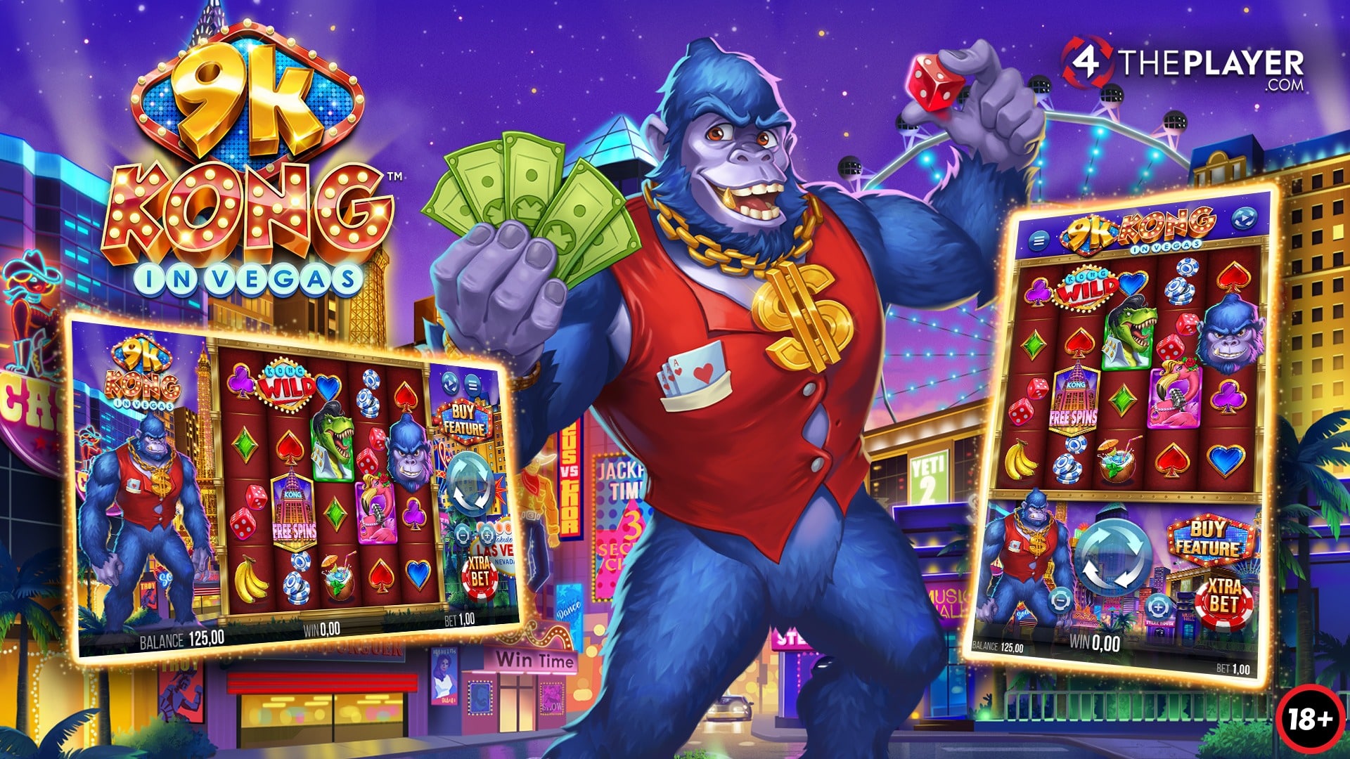 9K Kong in Vegas slot game - 4ThePlayer