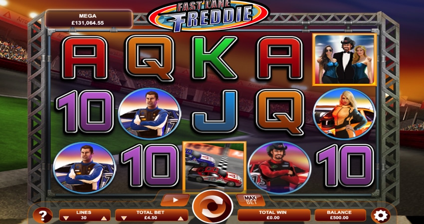 Fast Lane Freddie slot game