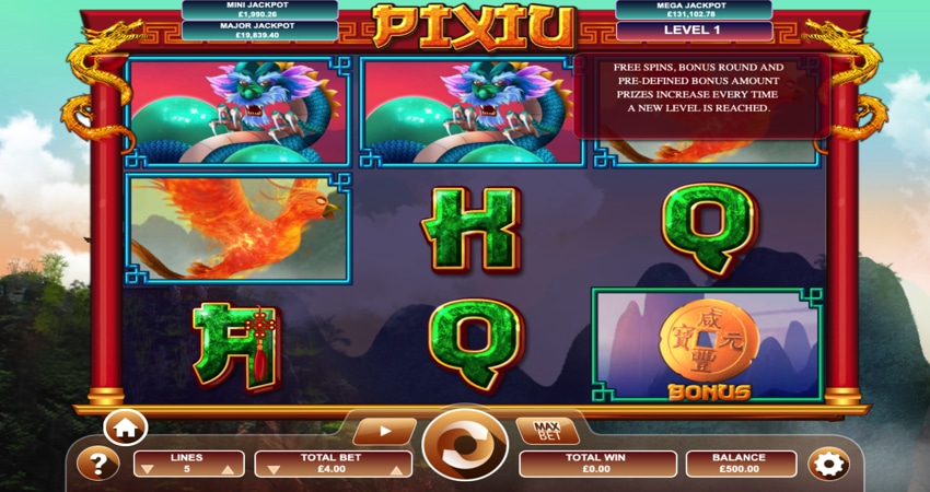 Pixiu slot game