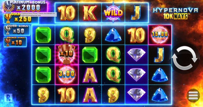 Hypernova 10K Ways slot game