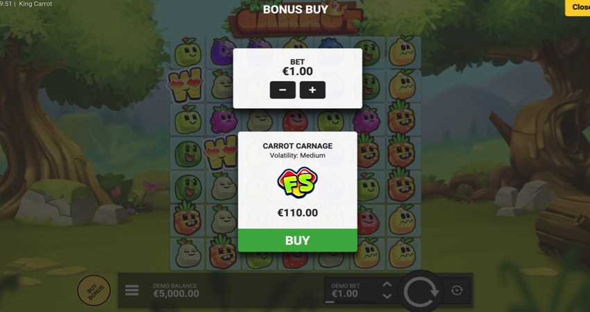 King Carrot bonus buy