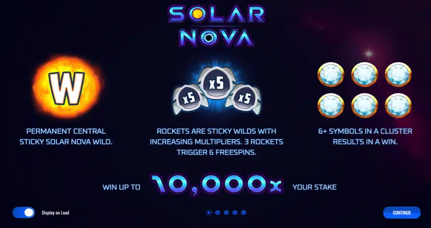 solar nova free spins