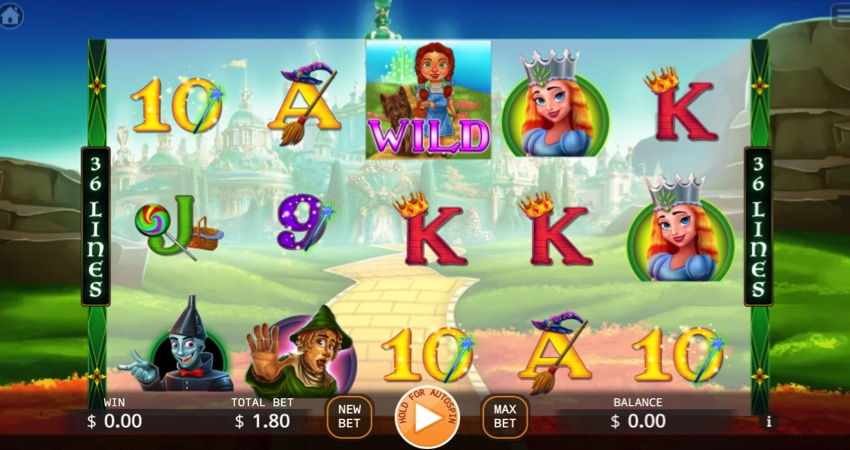 The Wizard of Oz slot game