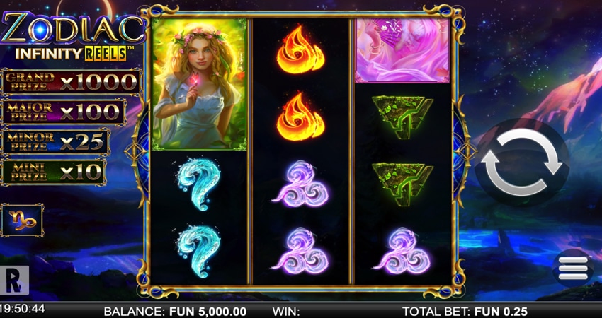 Zodiac Infinity Reels slot game