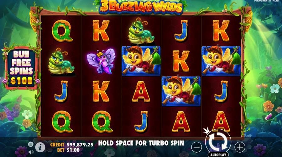 3 Buzzing Wilds video slot