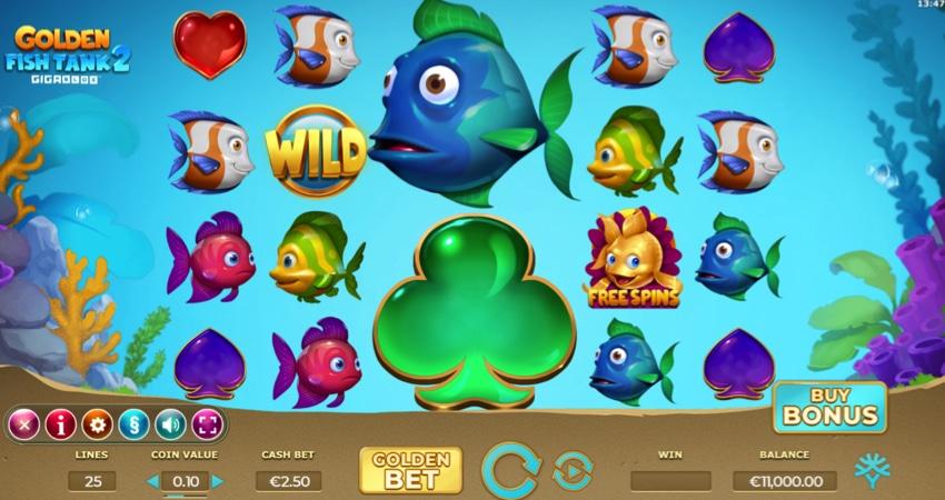 Golden Fish Tank 2 Gigablox slot game