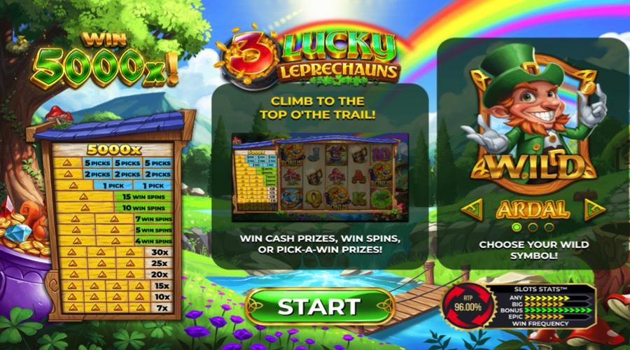 3 Lucky Leprechauns Slot Game