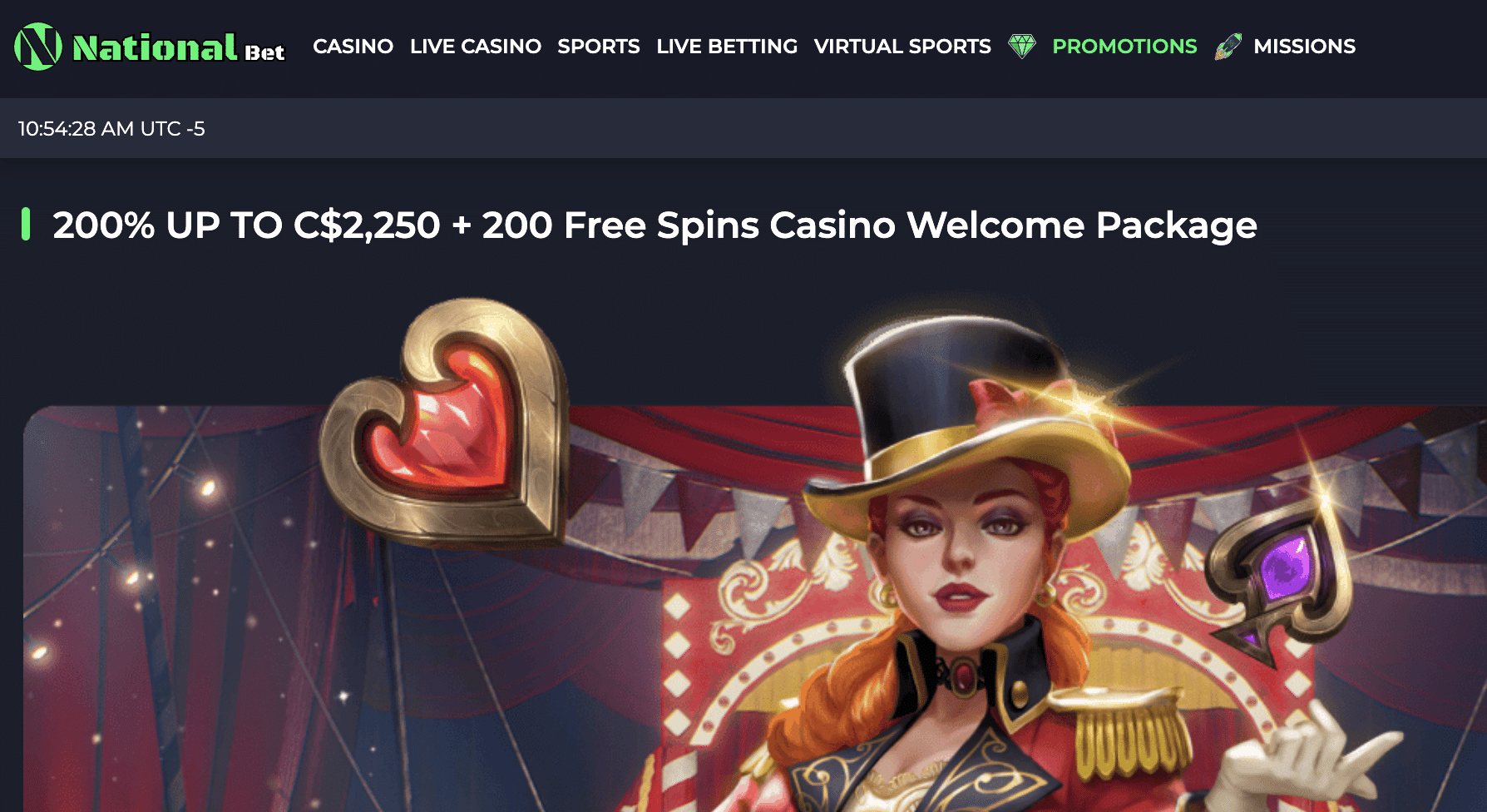 NationalBet Casino Bonus Euro