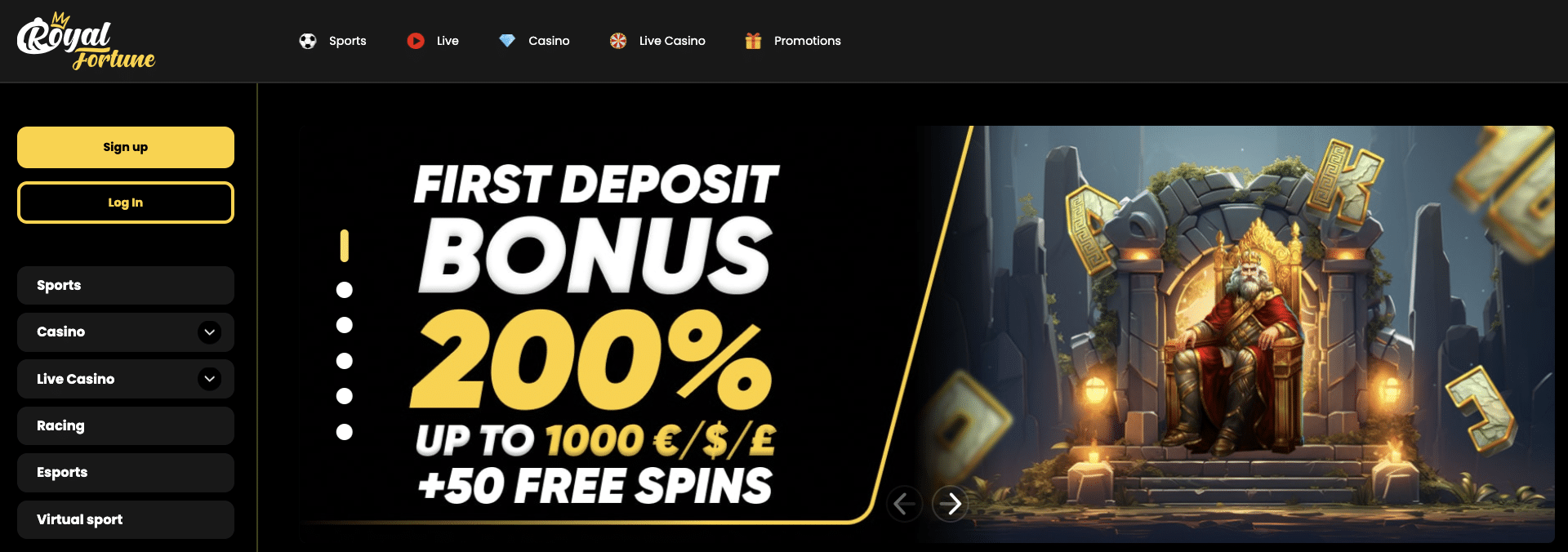 Royal Fortune Casino Bonus Euro