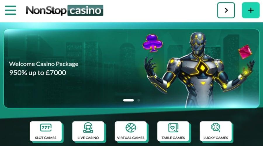 nonstop casino bonus 2023