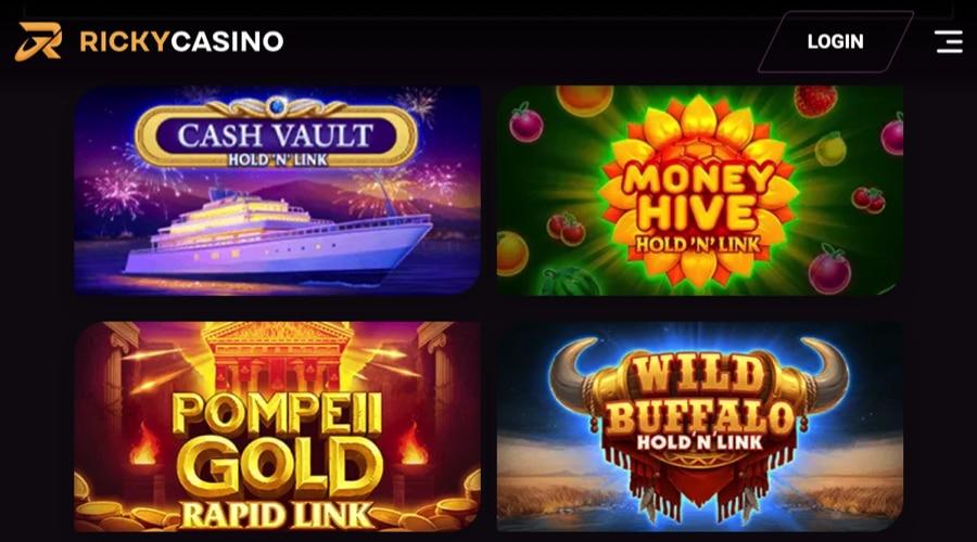 slots games at Ricky Casino