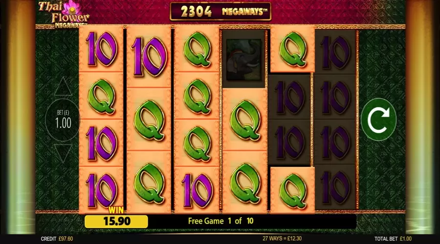 Thai Flower Megaways slot feature