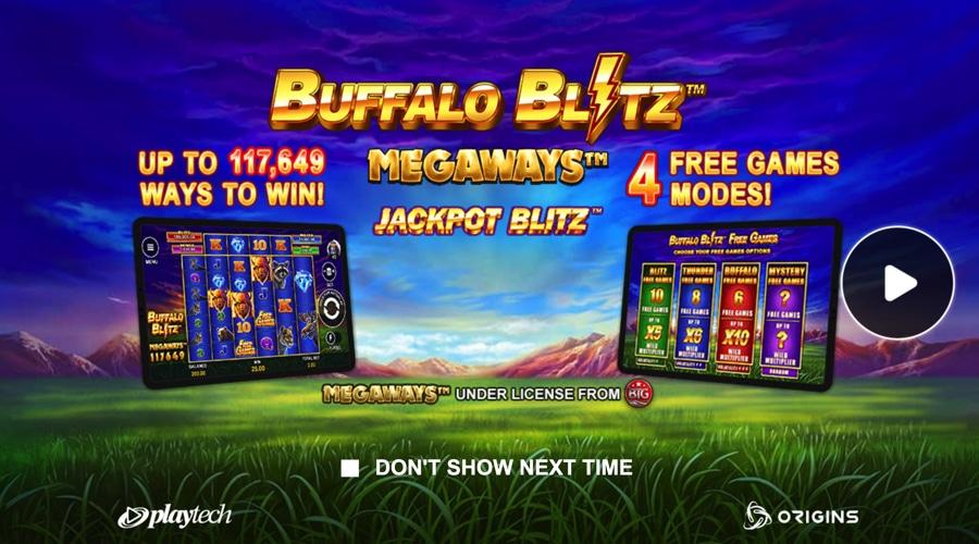 Buffalo Blitz Megaways slot features