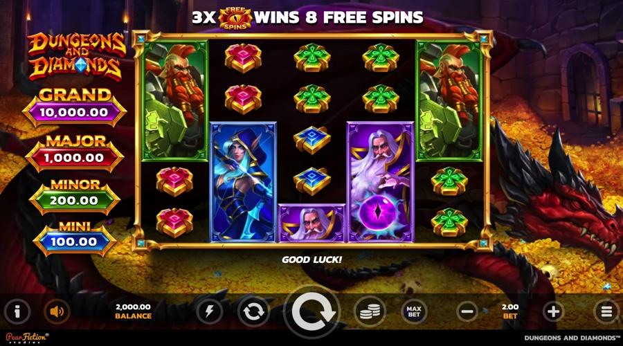 Dungeons and Diamonds slot game