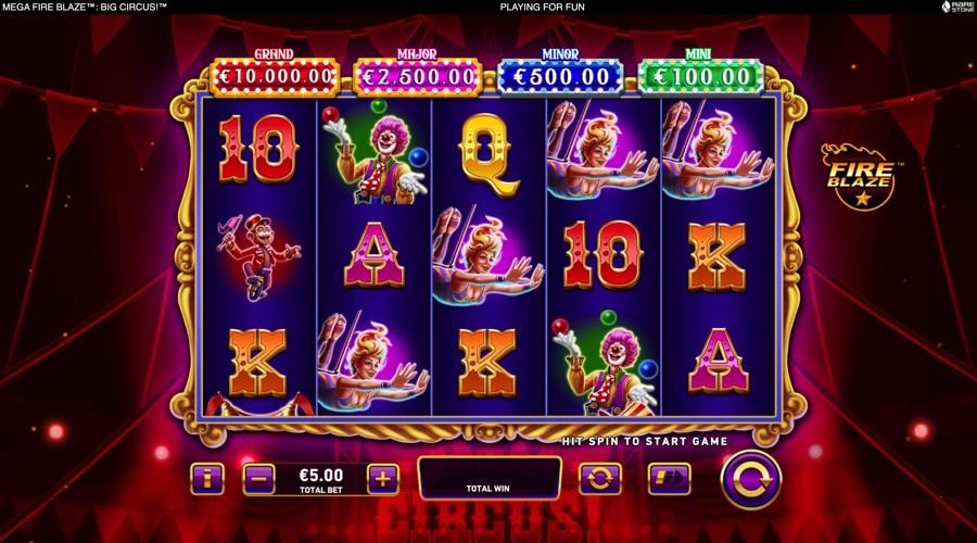 Mega Fire Blaze: Big Circus slot game