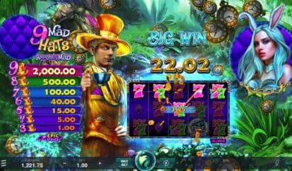 9 Mad Hats slot game release