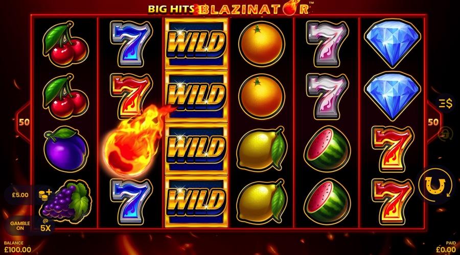 Big Hits Blazinator slot bonus