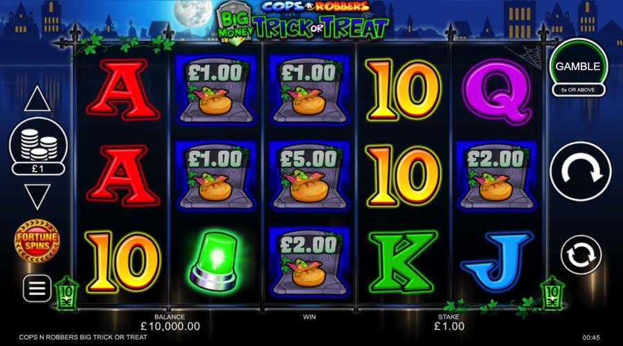 Cops ‘n’ Robbers Big Money Trick or Treat slot preview