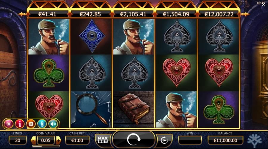 Holmes and the stolen stones slot game