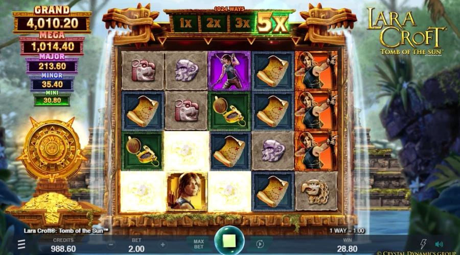 Lara Croft: Tomb of the Sun slot game preview