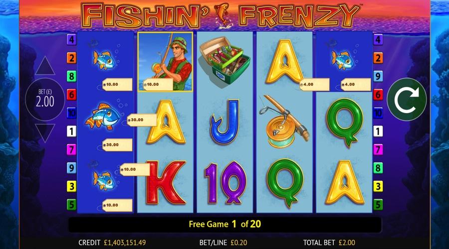 Fishin Frenzy slot game