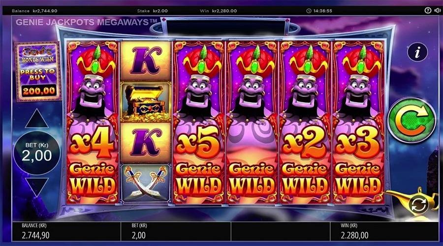 Genie Jackpots Megaways slot game