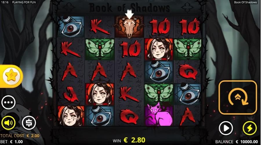 Book of Shadows slot game