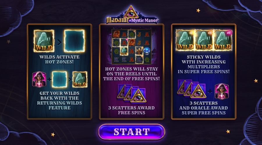 Madame of Mystic Manor game features