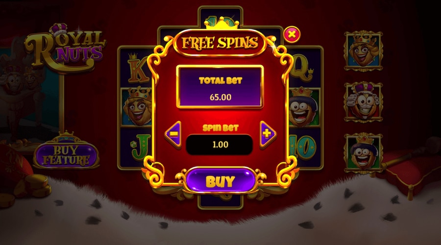 royal nuts free spins