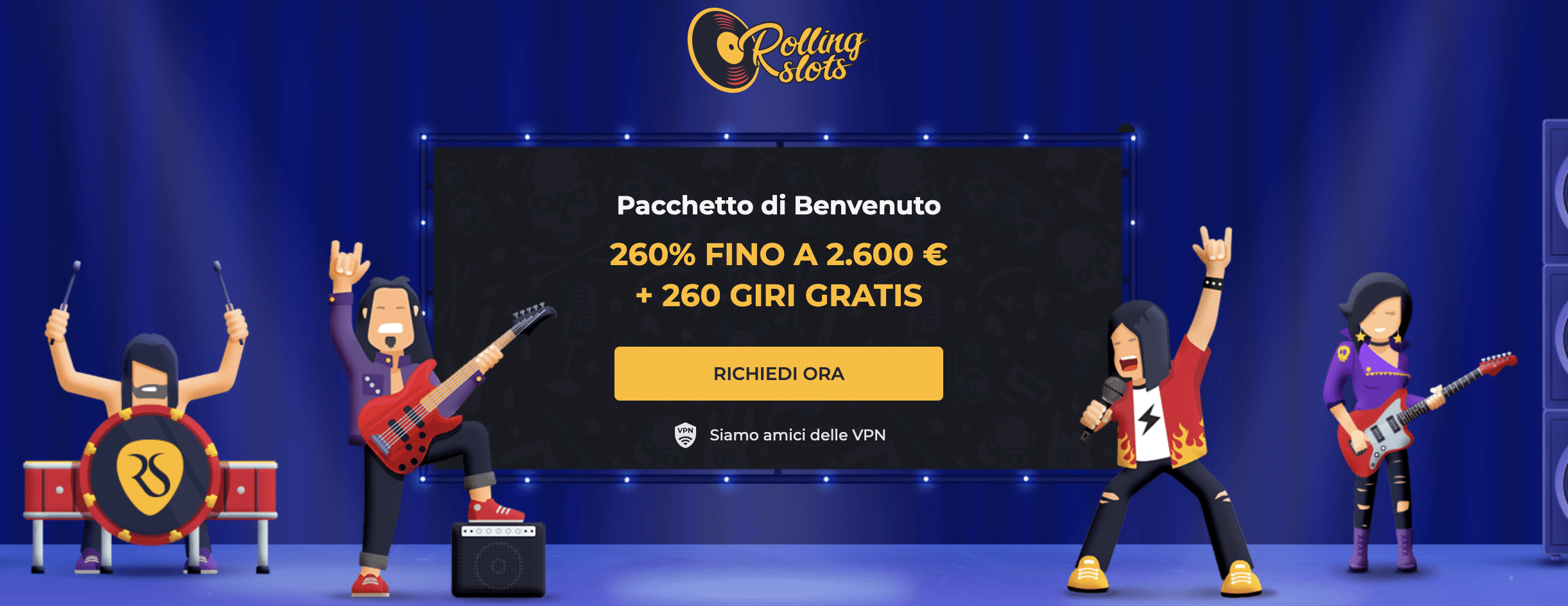 RollingSlots Casino Bonus Italia