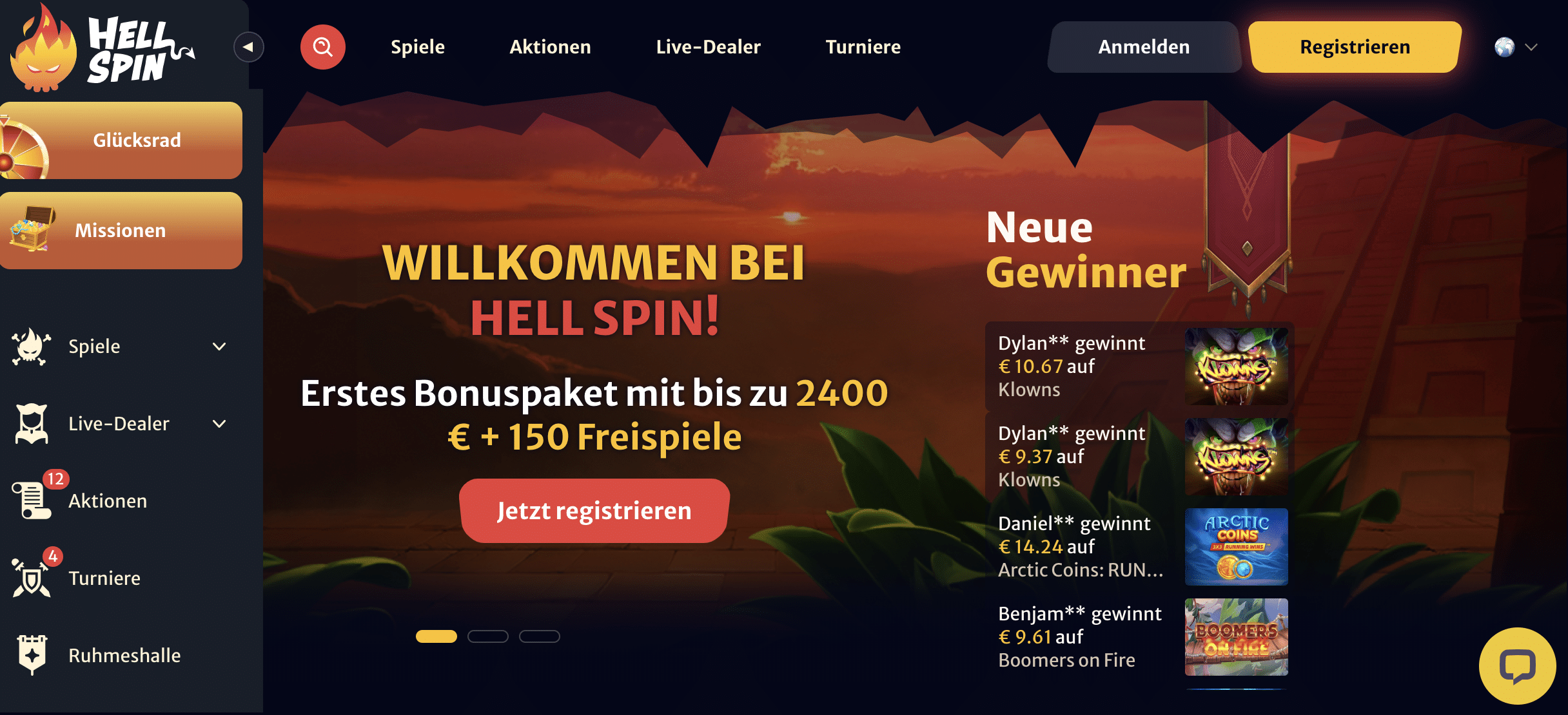 Hellspin Casino Deutsch Bonus