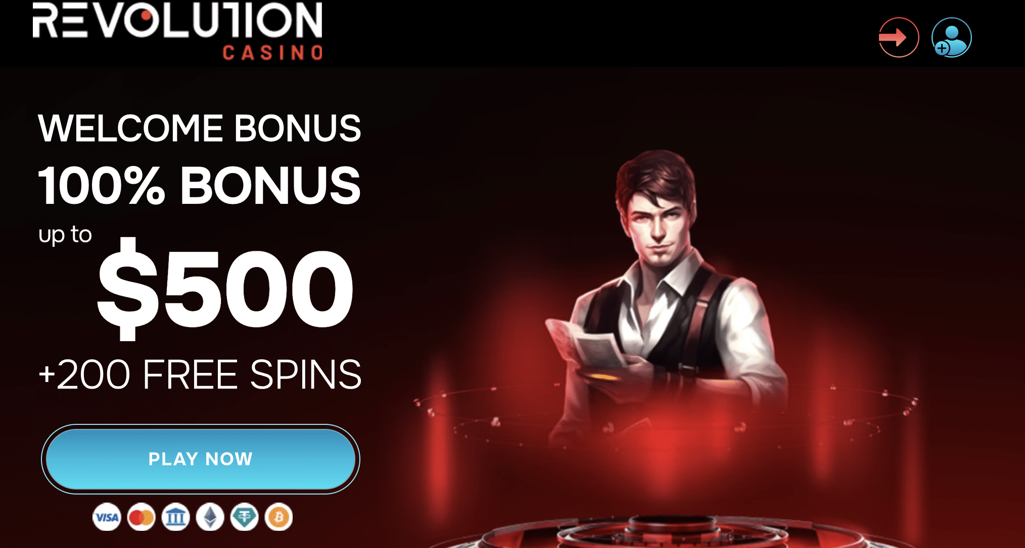 Revolution Casino Belgian Bonus