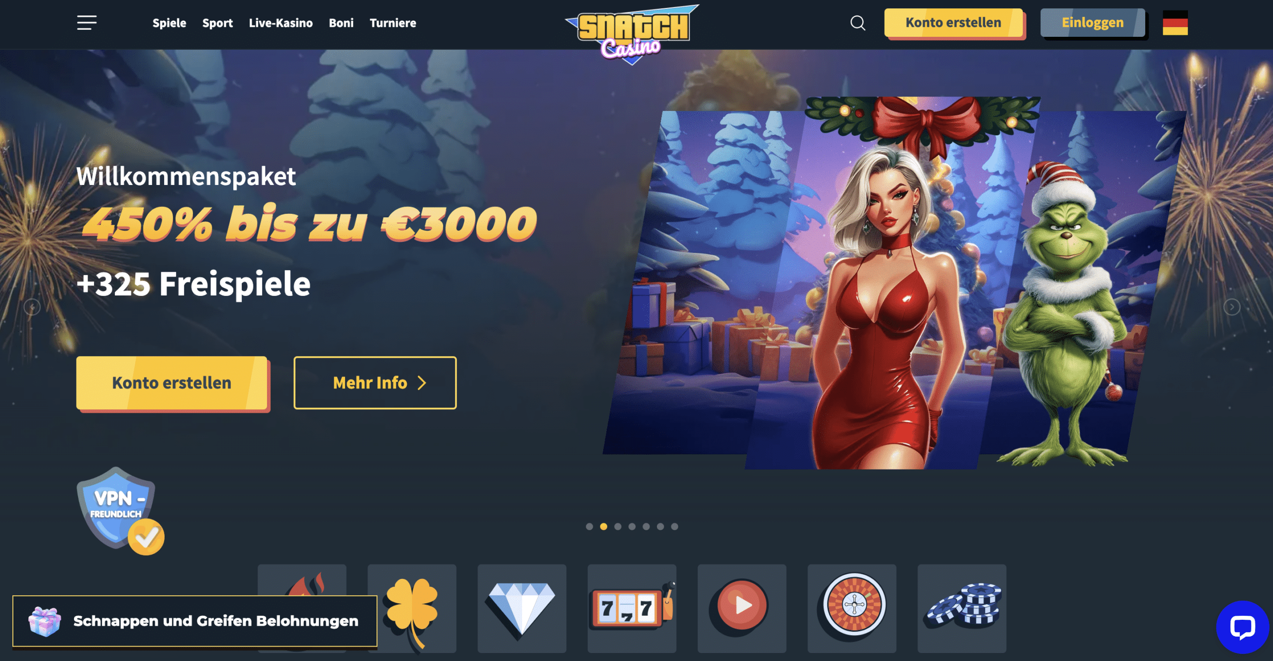 Snatch Casino bonus - Austria