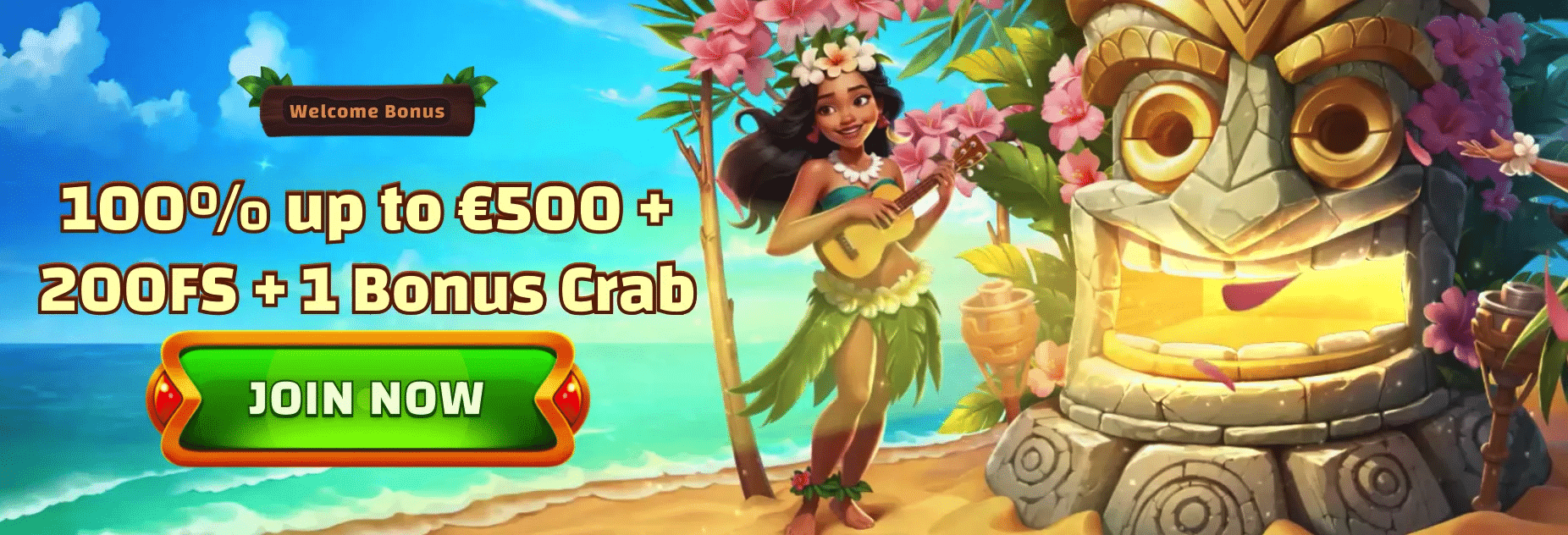 Tiki Casino welcome bonus