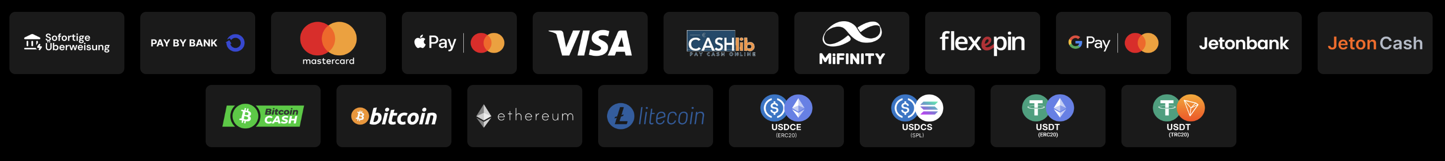 TikTak Bet wallets