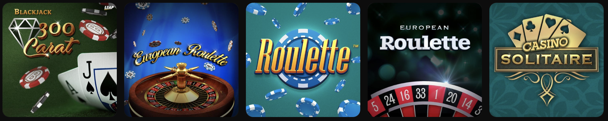 God of Casino table games