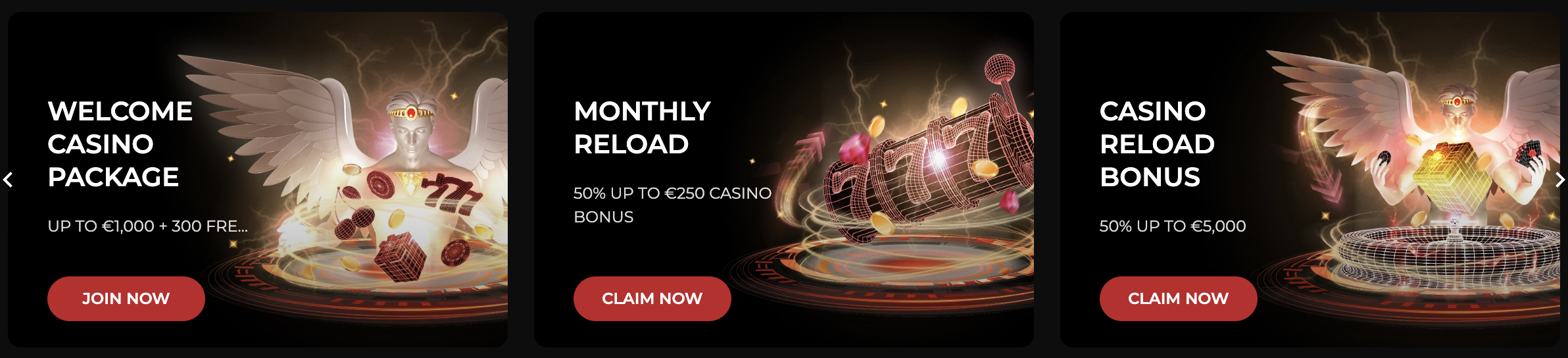 God of Casino welcome offers