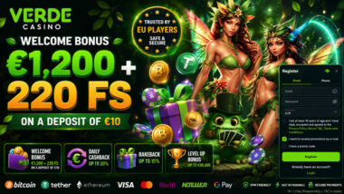 Verde Casino Euro Bonus and free spins