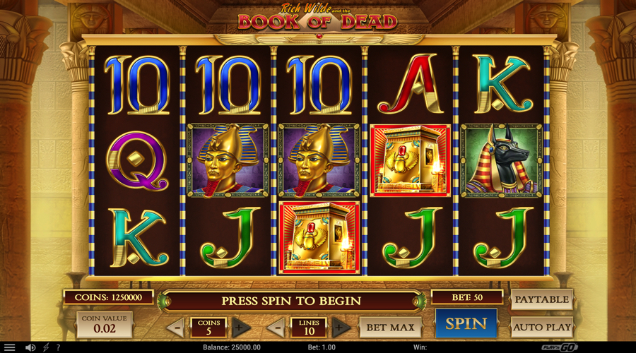 Book of Dead Slot Game - Play'n Go Slots