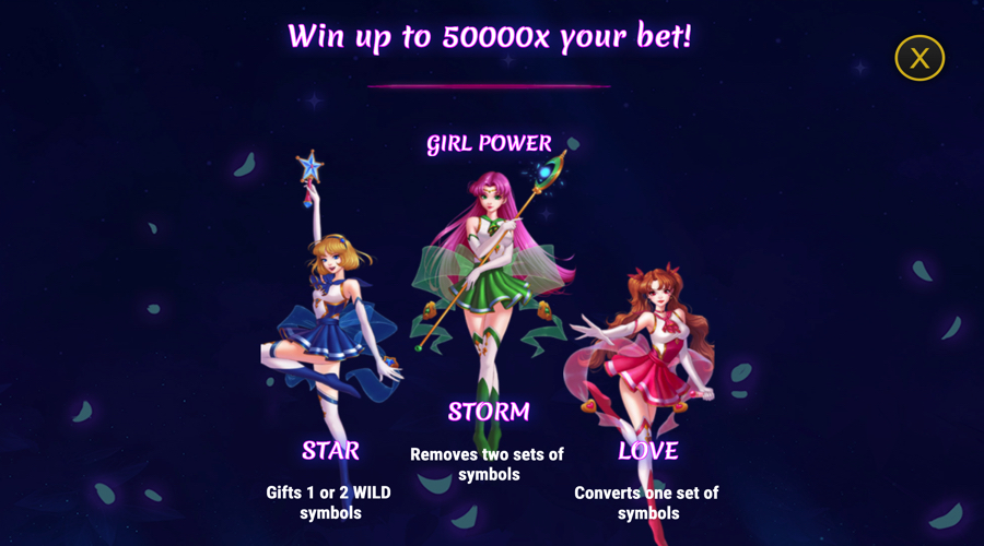 Moon Princess Extreme slot characters