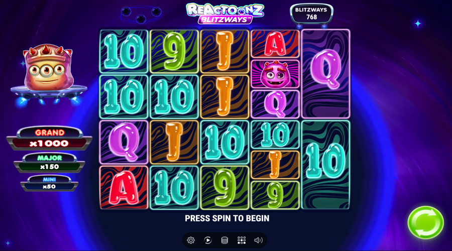 Reactoonz Blitzways Slot Game - Play'n Go